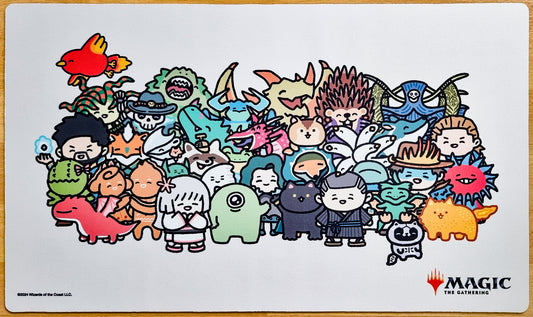 Magic Chibi Characters - Weekend Magic Rock Paper Scissors Competition - MTG Playmat