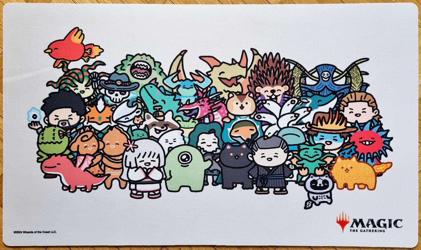 Magic Chibi Characters [Damaged] - Weekend Magic Rock Paper Scissors Competition - MTG Playmat
