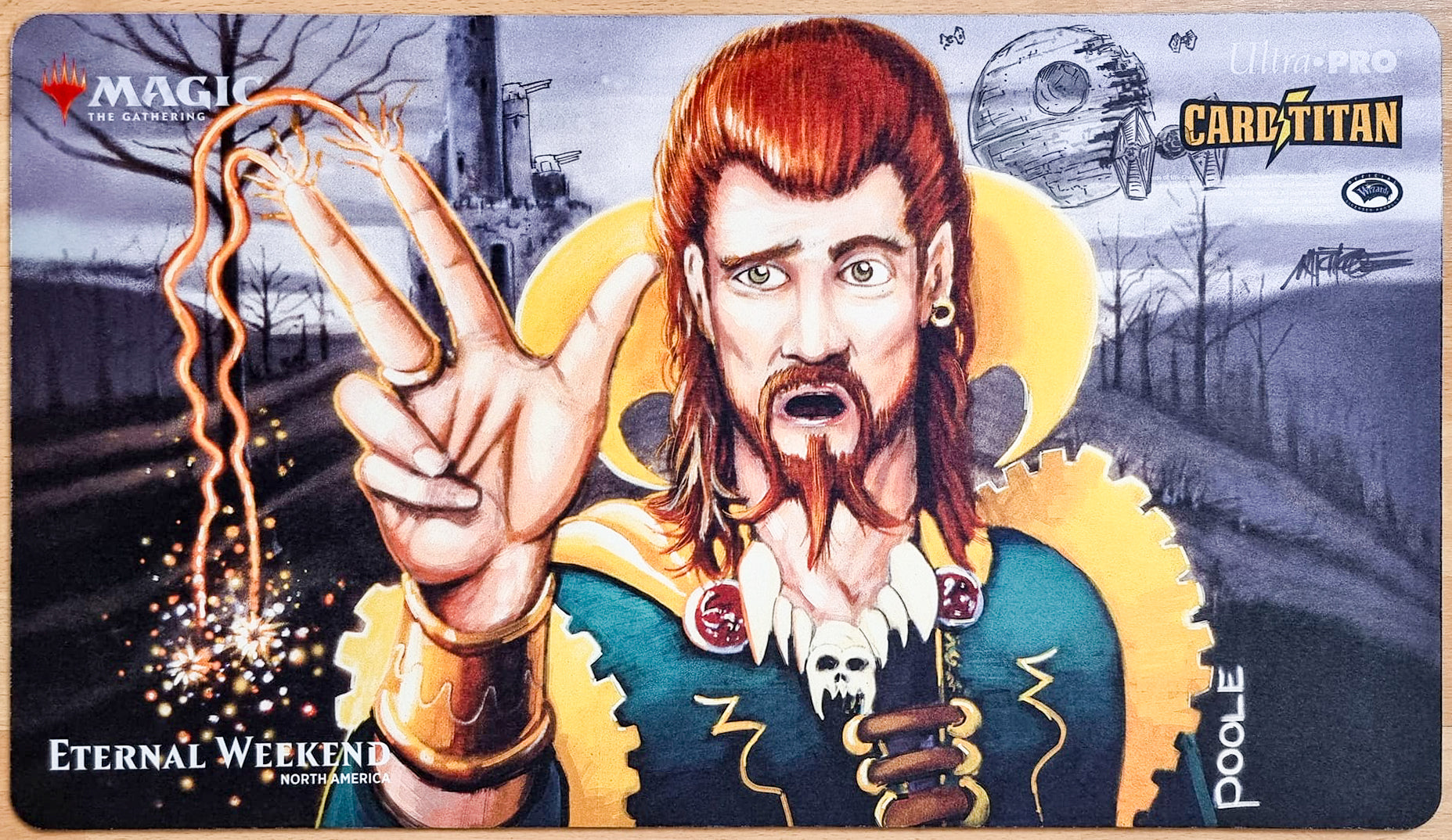 Counterspell - Mark Poole - Eternal Weekend North America 2018 - VIP Playmat - Signed by the Artist - Sketched - MTG Playmat