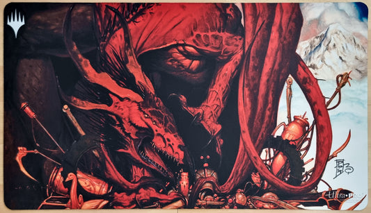 Covetous Dragon - rk post - Signed MTG Playmat