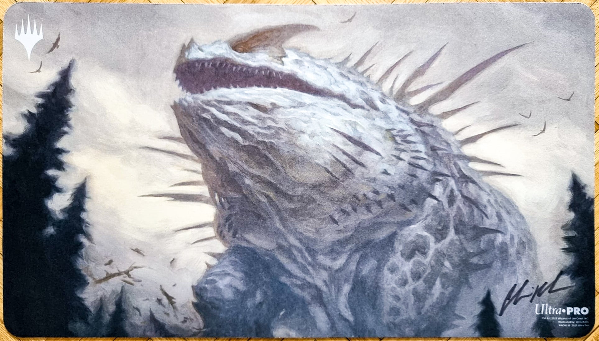 Craterhoof Behemoth - Chris Rahn - Signed by the Artist - MTG Playmat ...