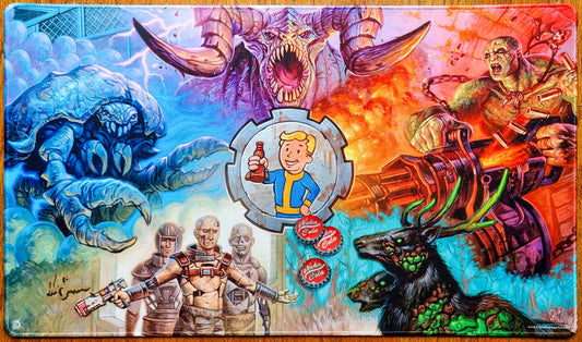 Crawl out Through the Fallout - Chris Seaman - Signed & Stitched MTG Playmat