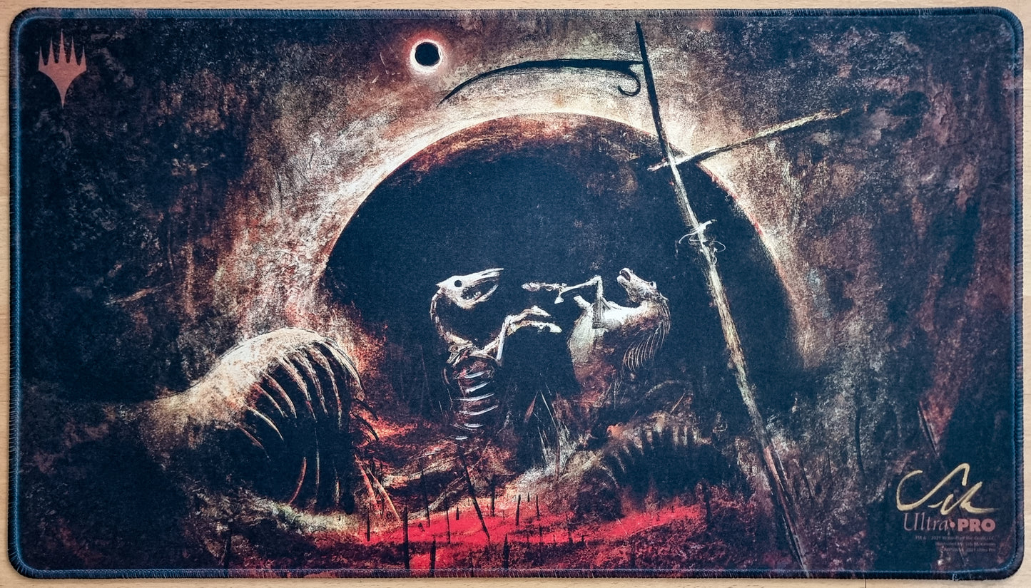 Damnation [Sketch Version] - Seb McKinnon - Stitched & Signed MTG Playmat