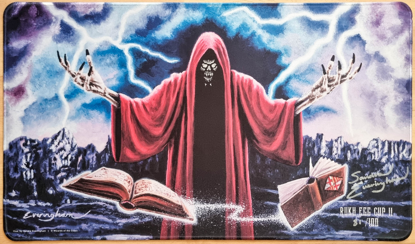 Dark Ritual - Sandra Everingham - Rukh Egg Cup II Barcelona 2026 - Signed, Sketched & Stitched Limited Edition [#81/100] MTG Playmat