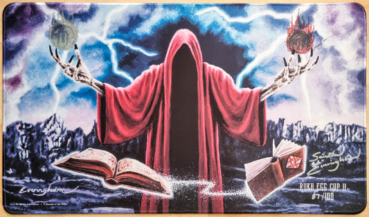 Dark Ritual - Sandra Everingham - Rukh Egg Cup II Barcelona 2026 - Signed, Sketched & Stitched Limited Edition [#87/100] MTG Playmat