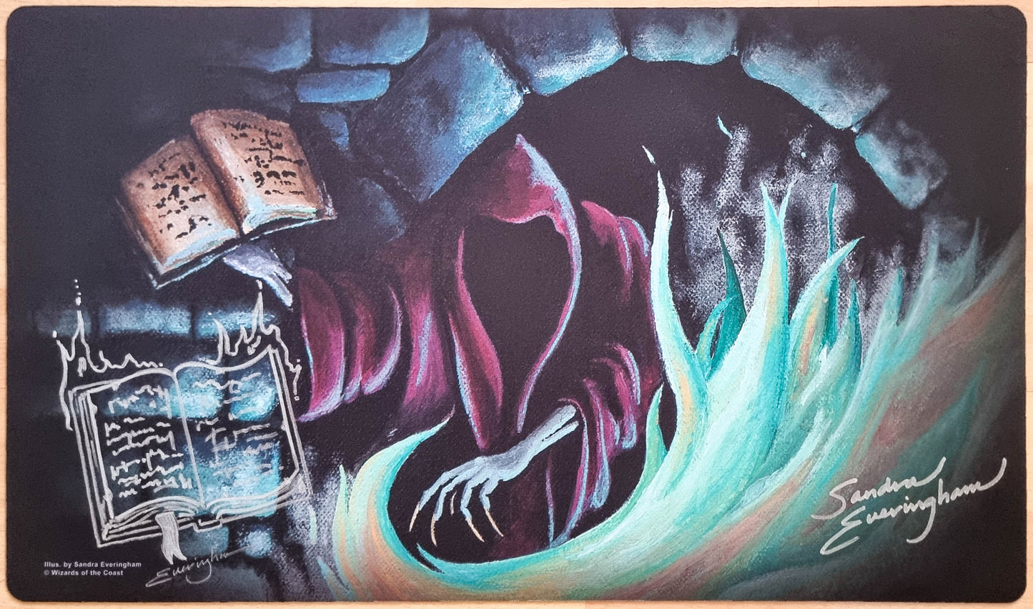 Dark Ritual - Sandra Everingham - Signed & Sketched [Book 3] MTG Playmat