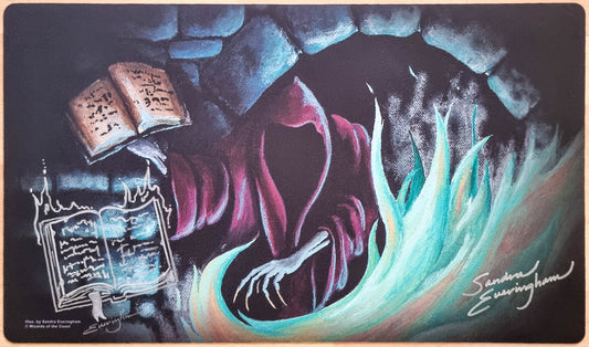 Dark Ritual - Sandra Everingham - Signed & Sketched [Book 3] MTG Playmat