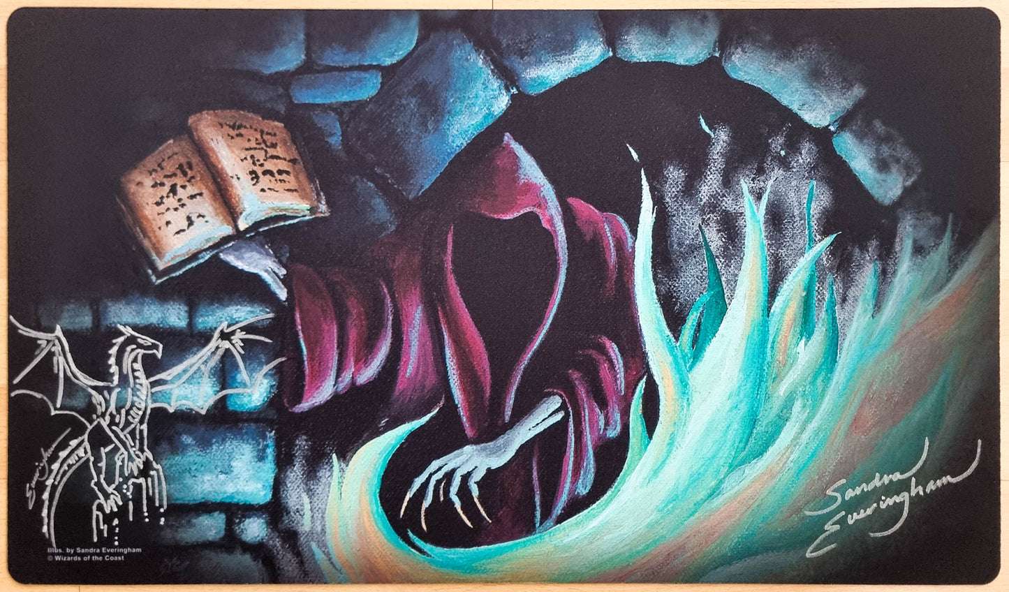 Dark Ritual - Sandra Everingham - Signed & Sketched [Dragon] MTG Playmat
