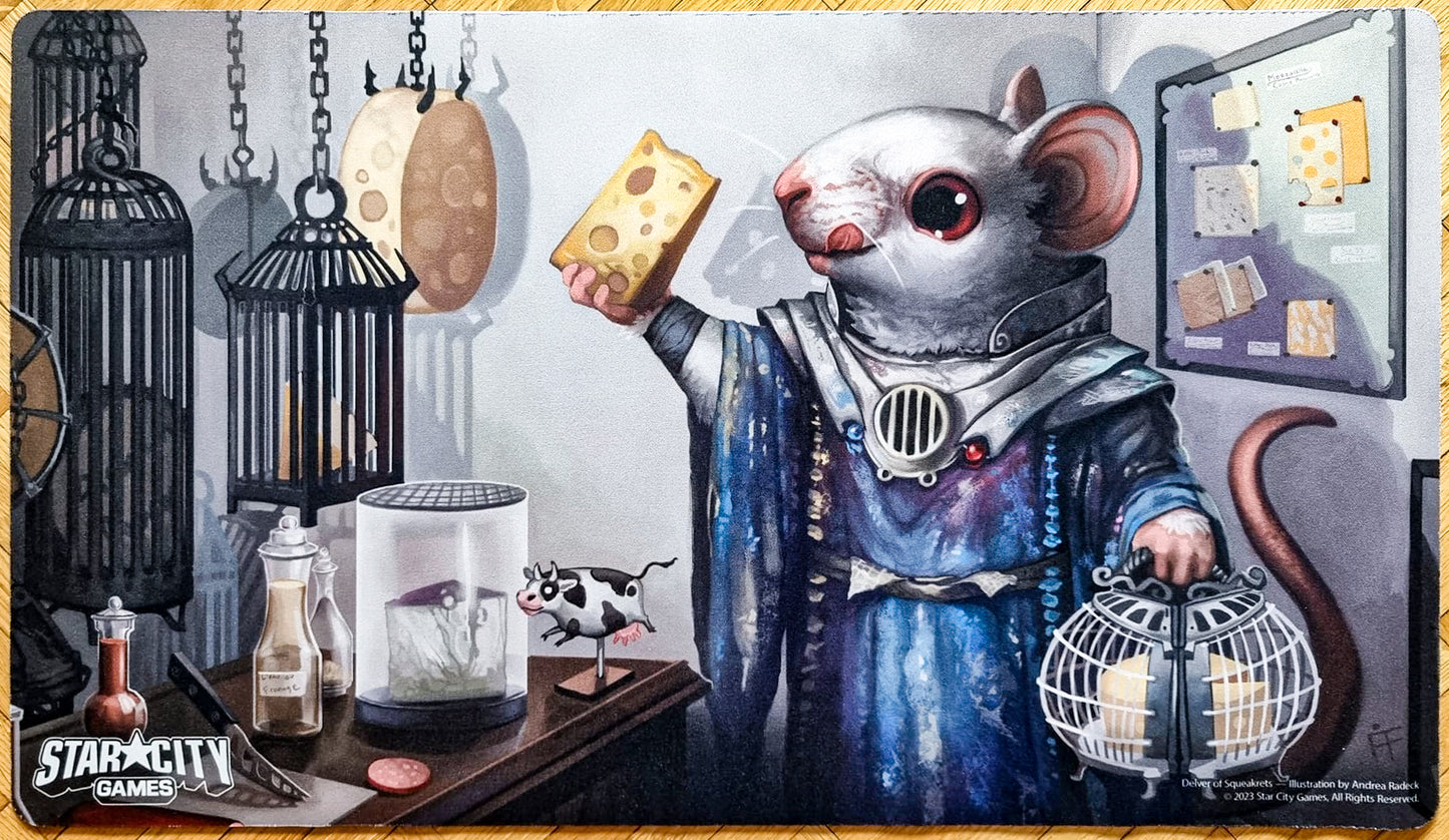 Delver of Squeakrets - Andrea Radeck - Creature Collection 2023 Reprint - MTG Playmat