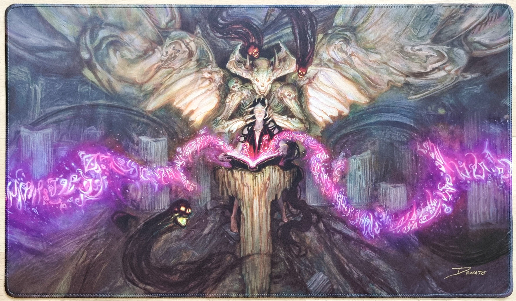 Demonic Tutor - Signed Donato Giancola – MTGPlaymats