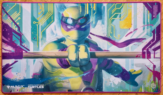 Donatello's Technique - Andreas Zafiratos - Teenage Mutant Ninja Turtles - Stitched MTG Playmat