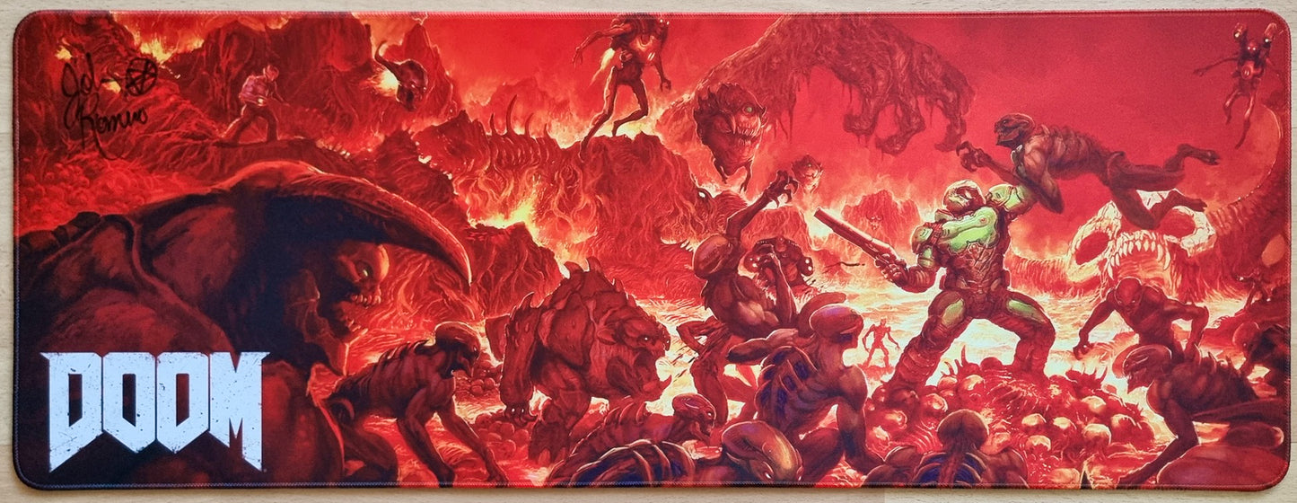 Doom XXL (Officially Licensed) - Signed by the Developer - Playmat