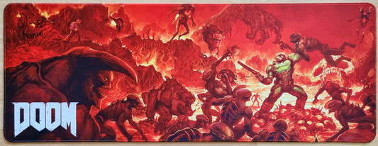 Doom XXL (Officially Licensed) - Signed by the Developer - Playmat