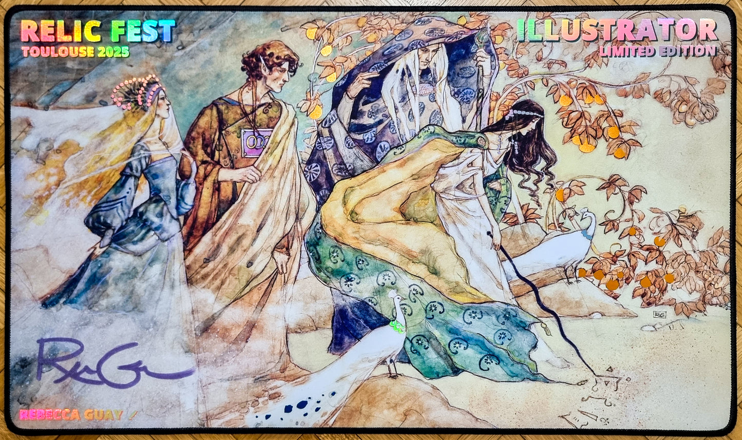 Elves - Rebecca Guay - Relic Fest Toulouse 2025 - Limited Edition [1700 Copies] Foil, Stitched & Signed MTG Playmat