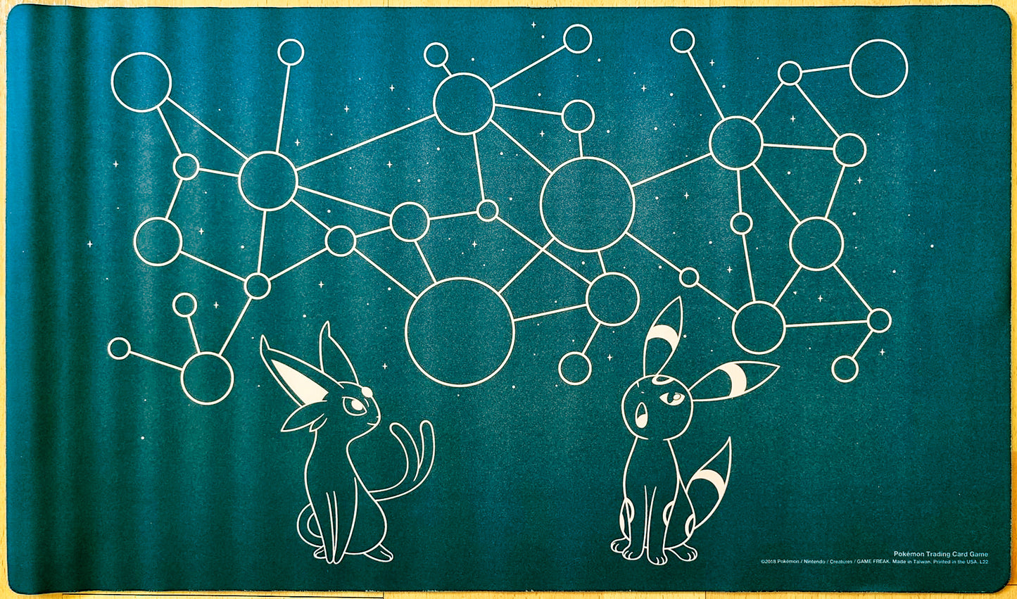 Espeon & Umbreon Starry Constellations - Pokémon Playmat