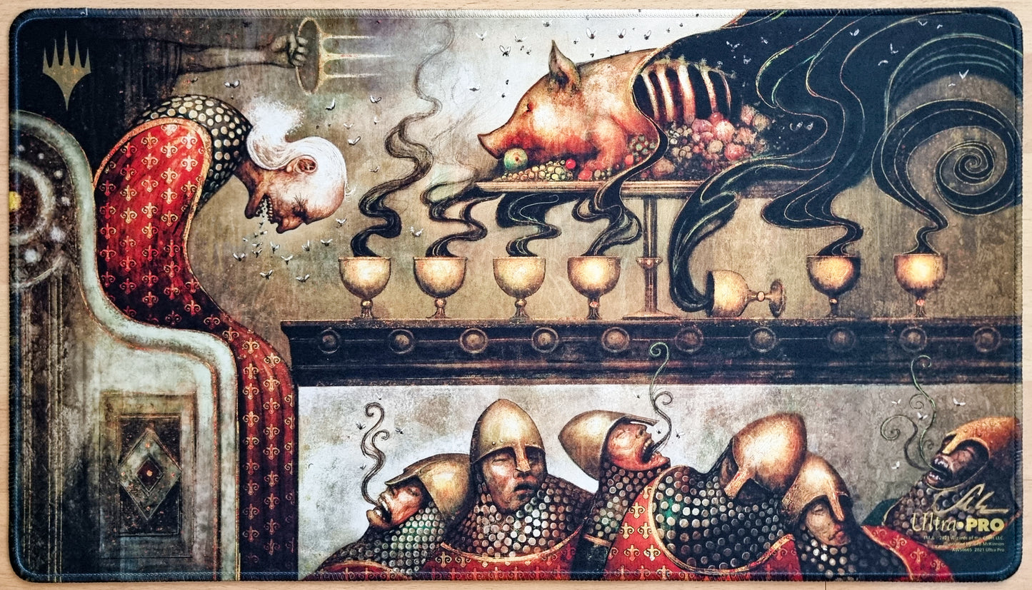 Feast of Succession - Seb McKinnon - Stitched & Signed MTG Playmat