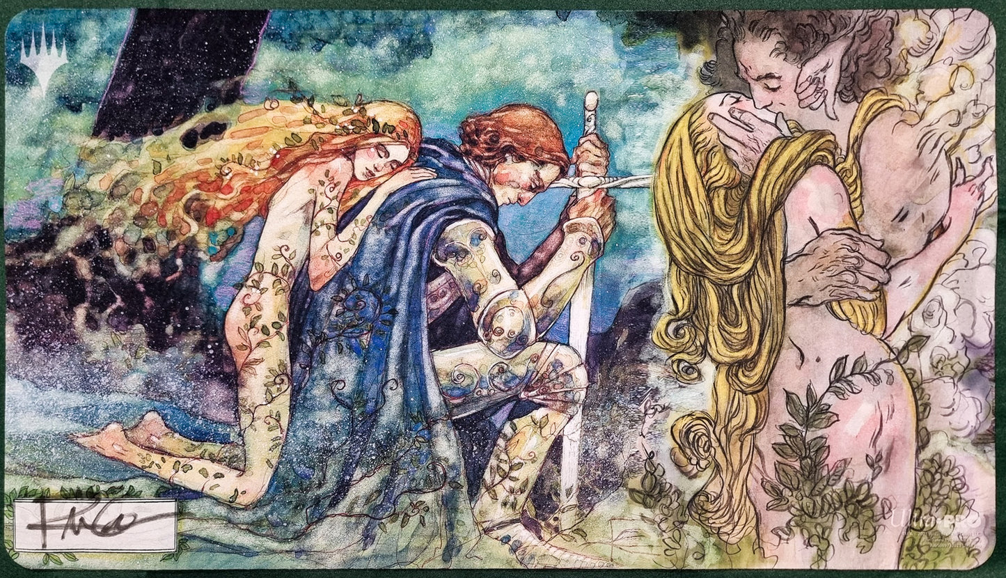Gaea's Blessing Extended Story  - Rebecca Guay - Signed by the Artist - MTG Playmat