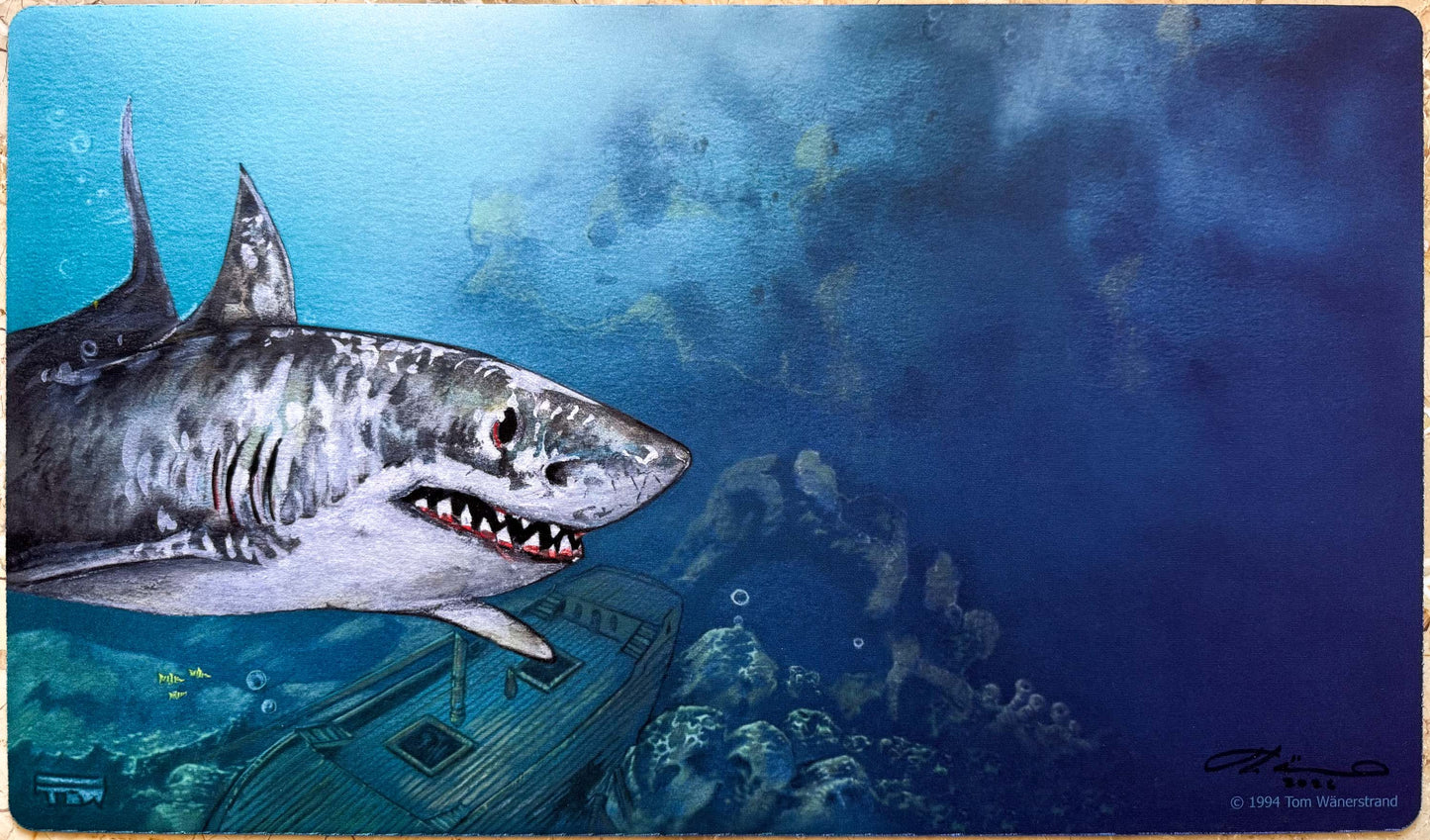 Giant Shark - Tom Wänerstrand - Signed MTG Playmat