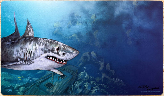 Giant Shark - Tom Wänerstrand - Signed MTG Playmat