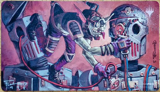Goblin Welder - Scott M. Fischer - Signed MTG Playmat
