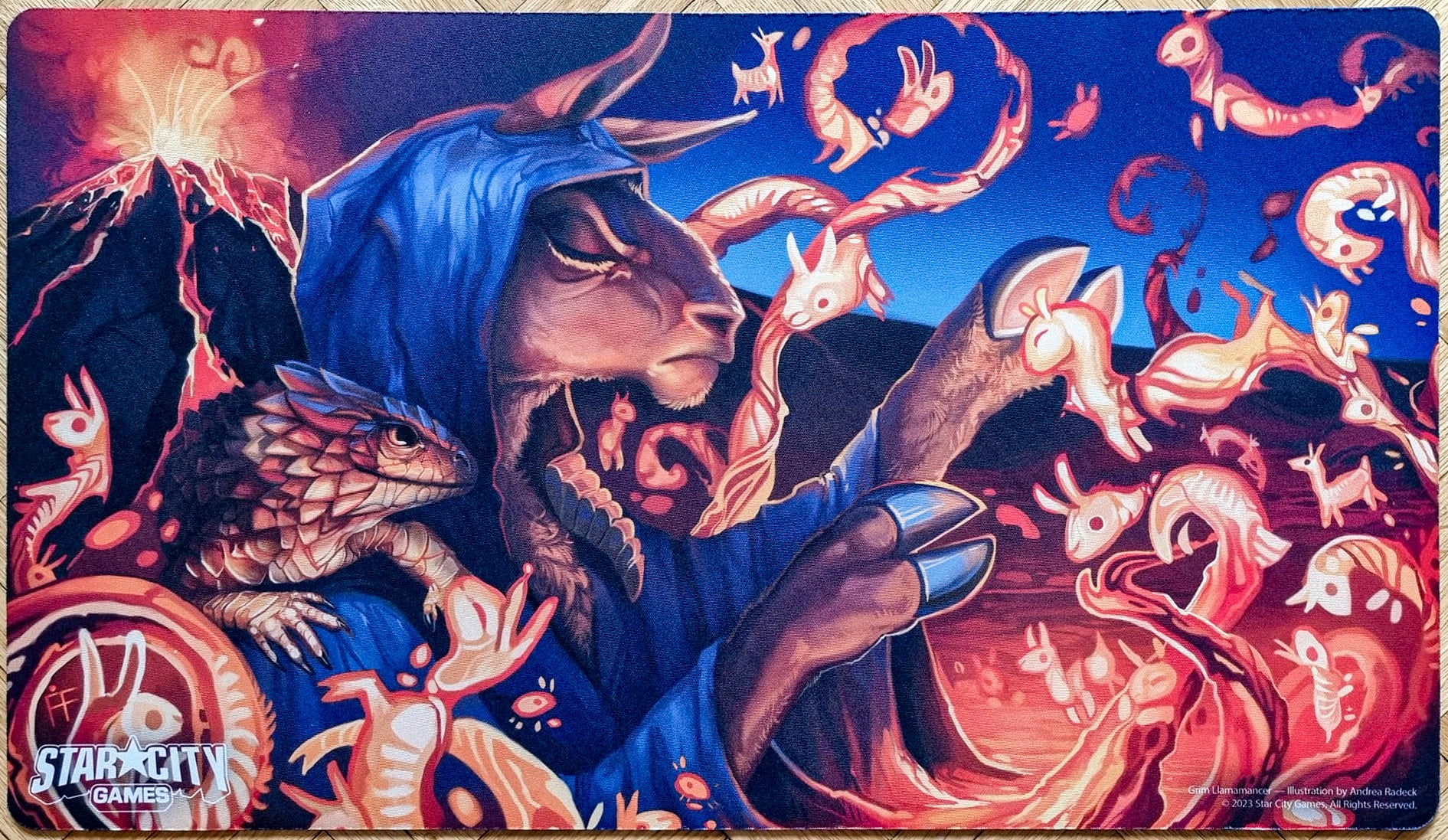 Grim Llamamancer - Andrea Radeck - Creature Collection - MTG Playmat