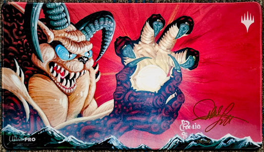 Infernal Darkness - Phil Foglio - Limited Edition [200 Copies] - Embroidered - Signed by the Artist - MTG Playmat