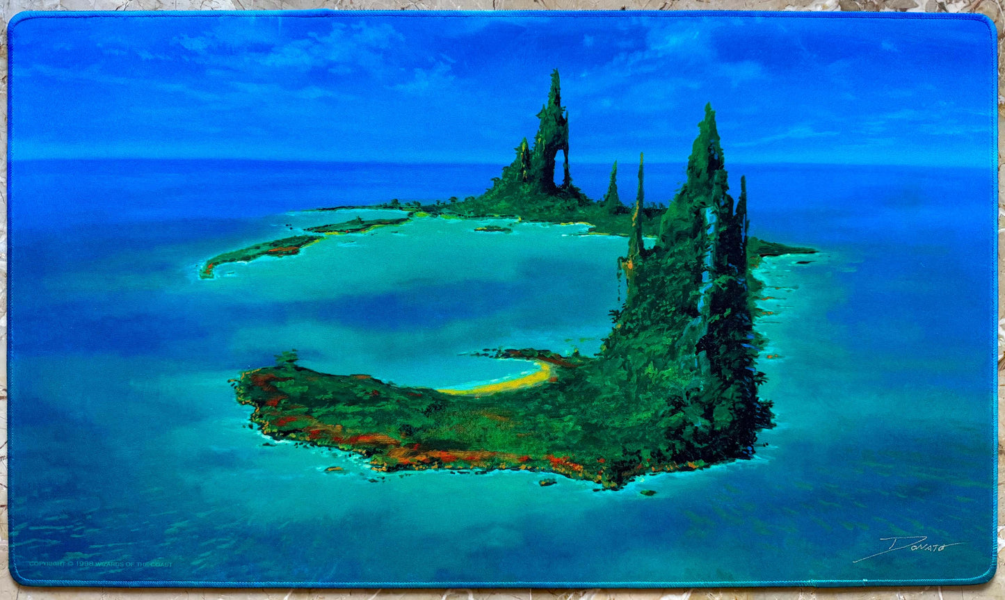 Island - Donato Giancola - Stitched & Signed MTG Playmat