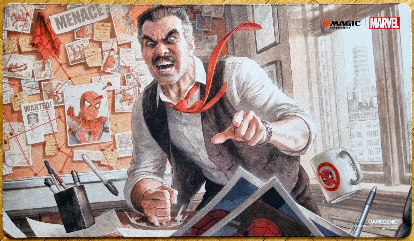 J. Jonah Jameson - Paolo Rivera - Stitched MTG Playmat