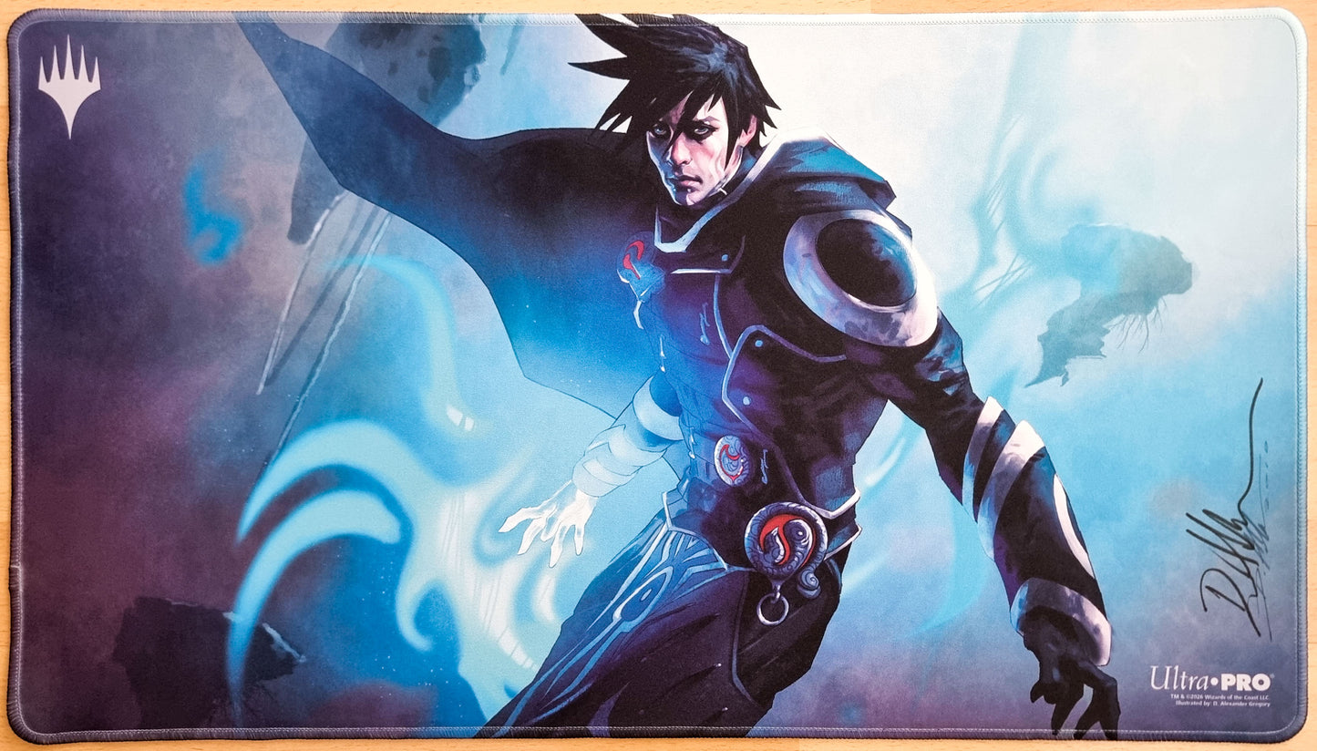 Jace, Memory Adept - D. Alexander Gregory - Signed & Stitched MTG Playmat