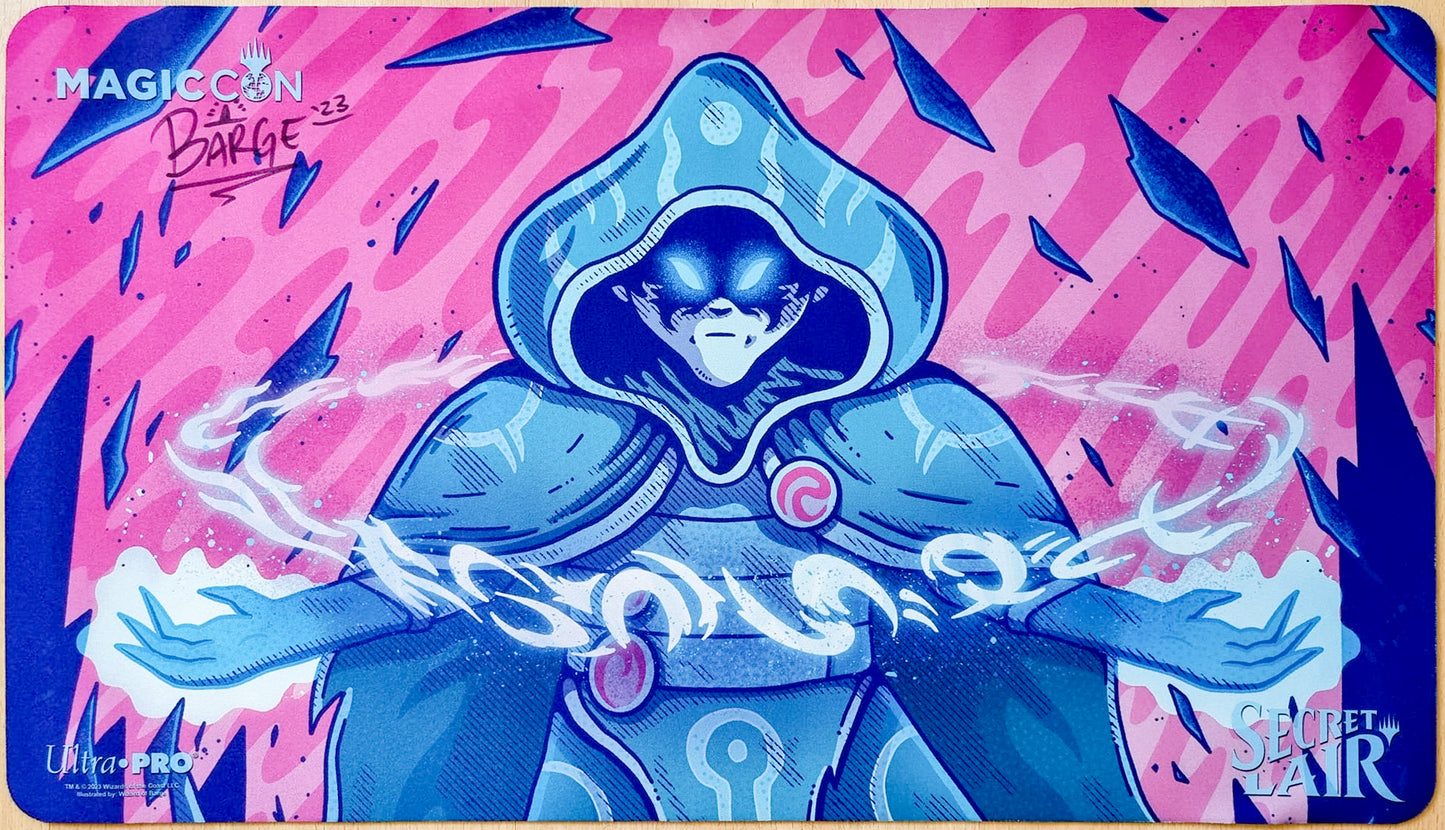 Jace, the Mind Sculptor - Wizard of Barge - MagicCon Philadelphia 2023 - Signed by the Artist - MTG Playmat