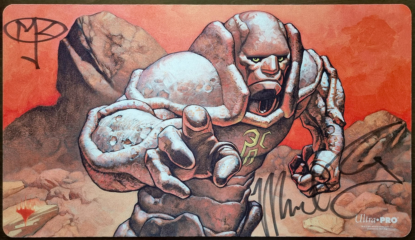 Karn, Silver Golem - Mark Zug - Signed by the artist - MTG Playmat