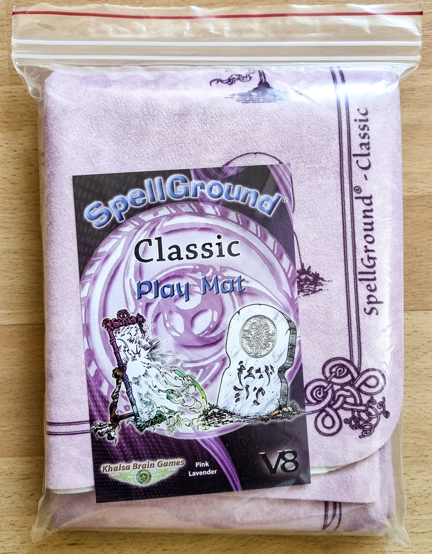 Khalsa Brain Games - SpellGround Classic Playmat V8 Pink Lavender - MTG Playmat