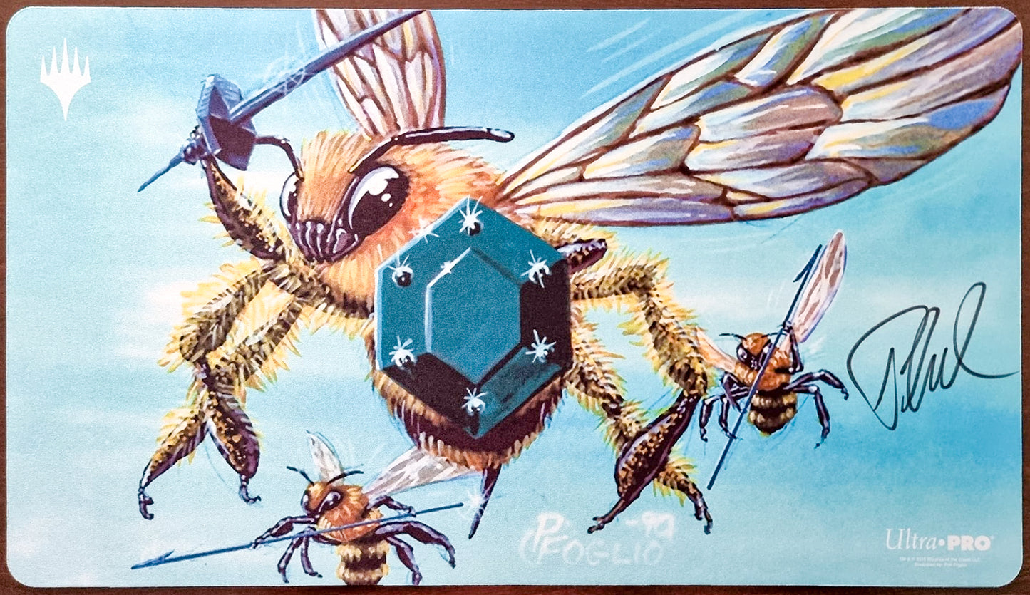 Killer Bees - Phil Foglio - Signed by the Artist - MTG Playmat