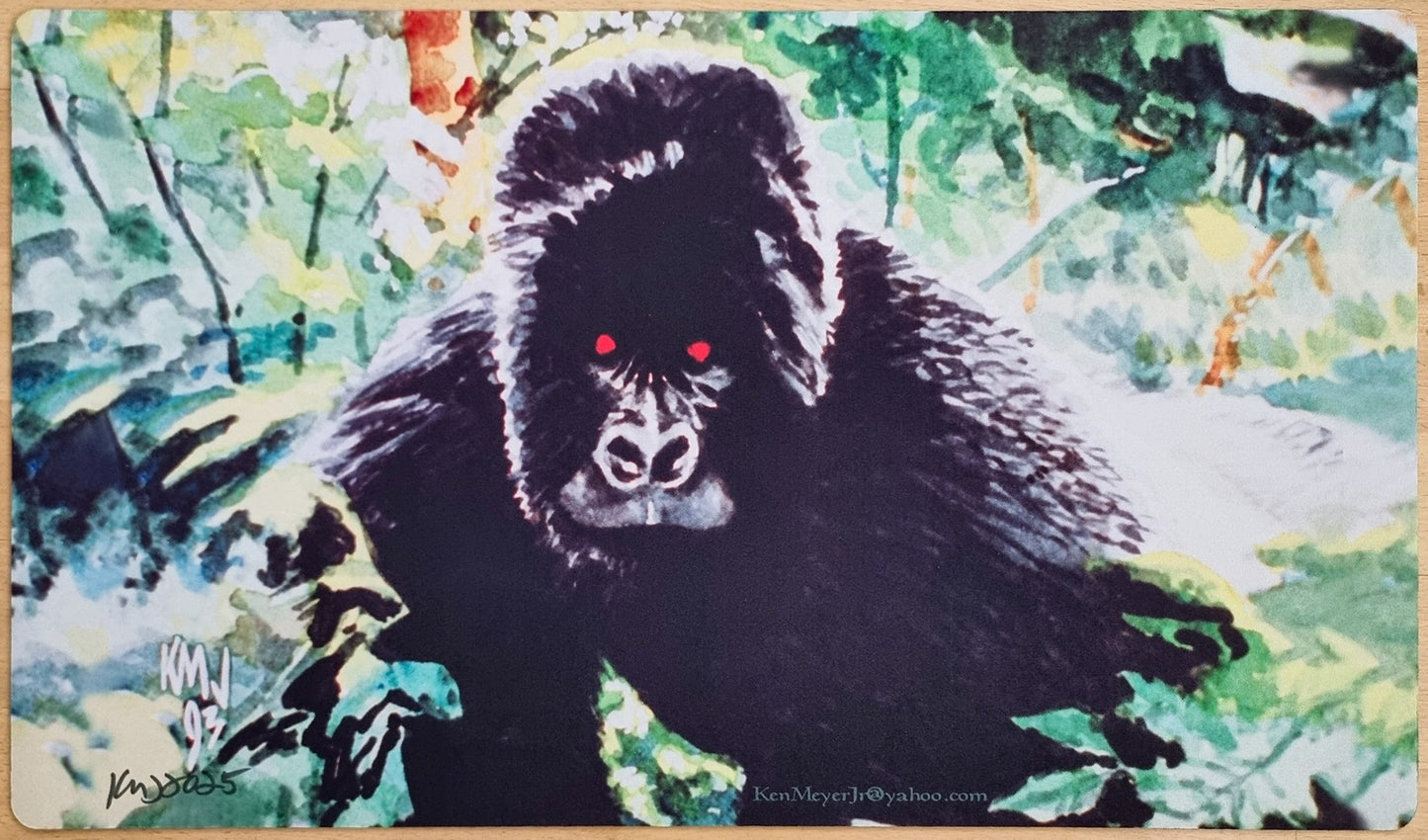 Kird Ape - Ken Meyer Jr. - Signed MTG Playmat