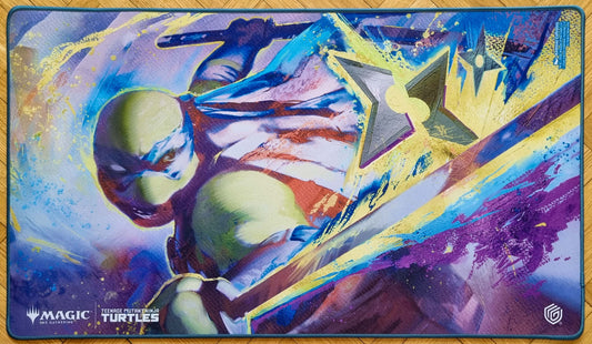 Leonardo's Technique - Andreas Zafiratos - Teenage Mutant Ninja Turtles - Stitched MTG Playmat