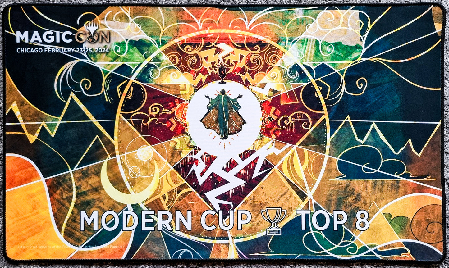 Lightning Bolt - Anato Finnstark - MagicCon Chicago 2025 [Moden Cup Top 8] - Embroidered - MTG Playmat