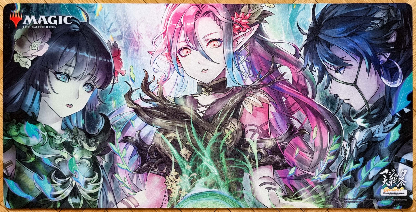 Llanowar Elves - Hisashi Momose - MTG Playmat