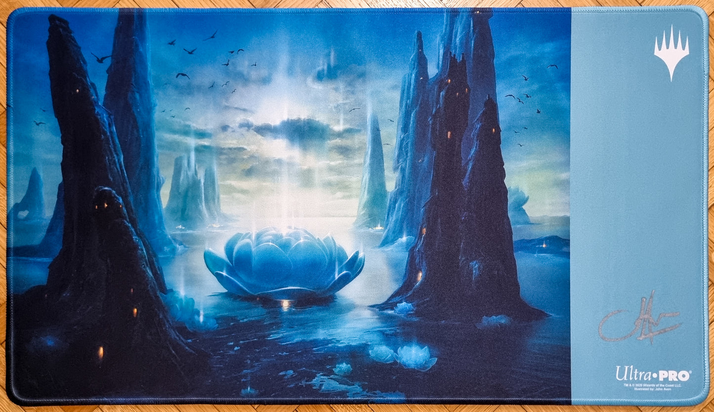Lotus Island - John Avon - Limited Edition [500 Copies] Stitched & Signed MTG Playmat