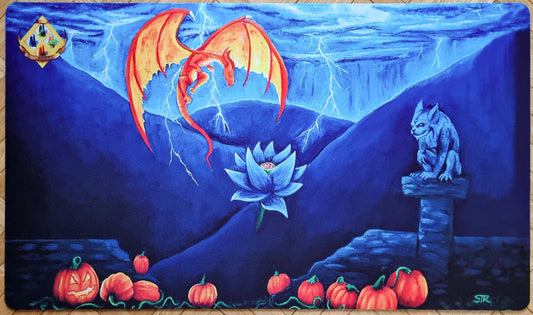 Lotus Key Art - Sierra Troi Rush - 4 Seasons Bologna September 2025 - MTG Playmat