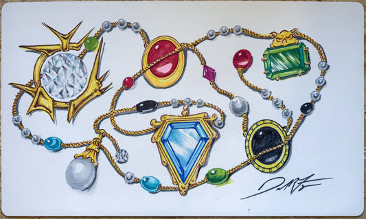 Moxen [V5] - Dan Frazier - Hand Drawn & Signed MTG Playmat