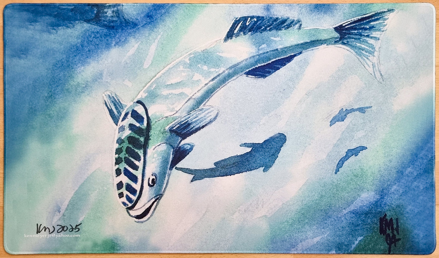Mystic Remora - Ken Meyer Jr. - Color Stitched & Signed MTG Playmat