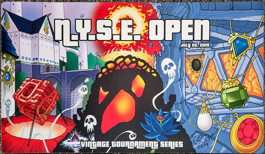 NYSE Open 2019 - Greg Fenton - Serie de torneos vintage - Autografiado por el artista - MTG Playmat