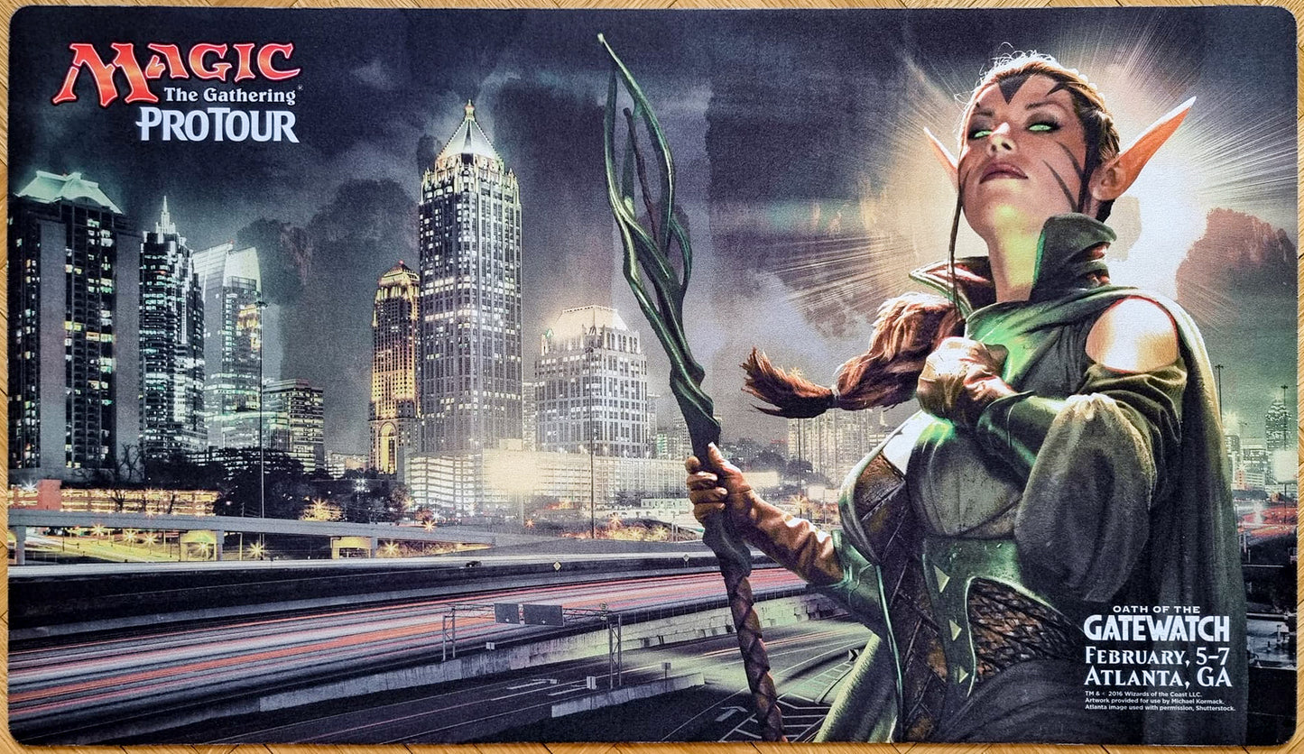 Nissa - Michael Komarck - Pro Tour Path of the Gatewatch - Atlanta 2016 - MTG Playmat