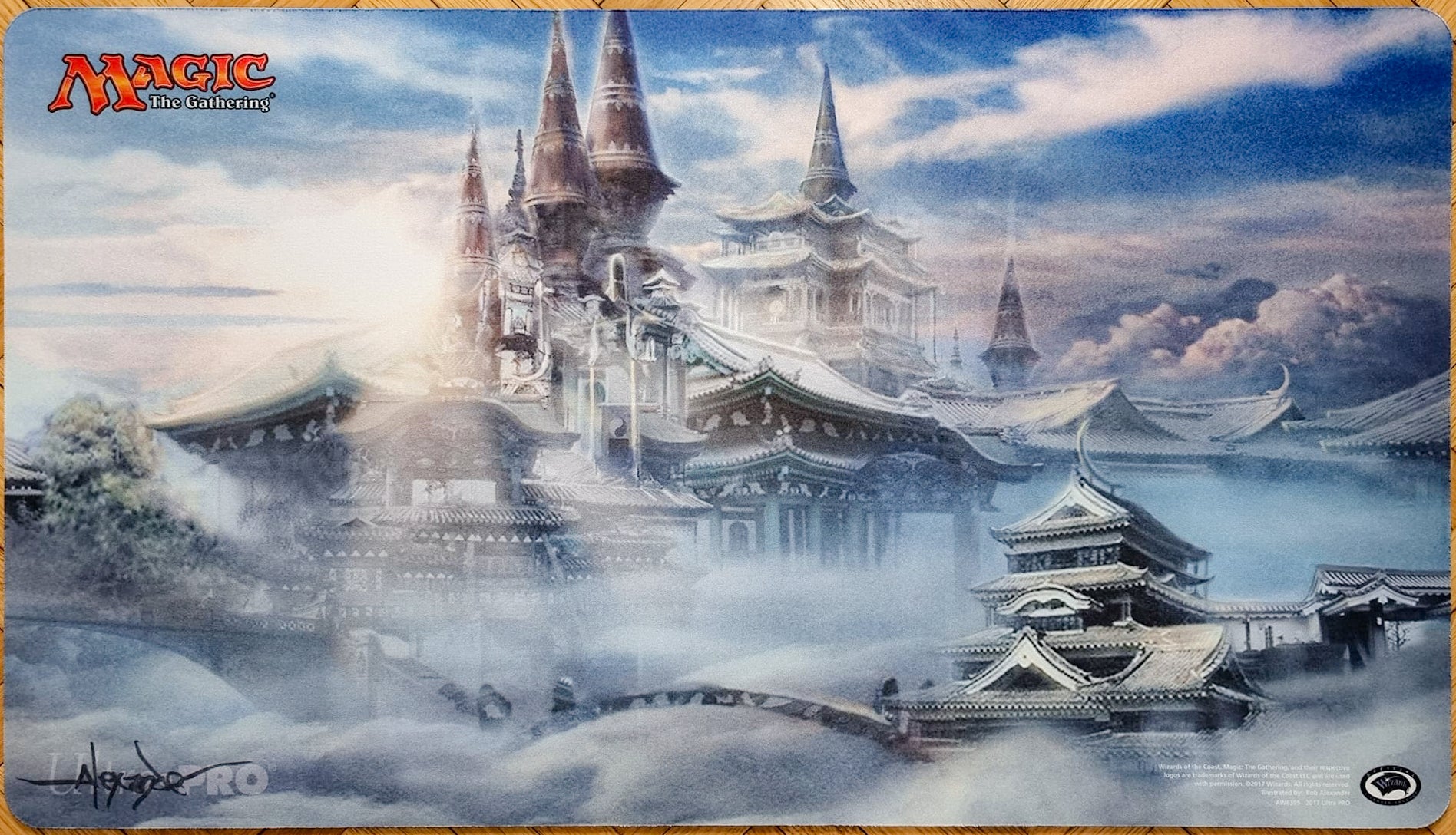 Oboro, Palace in the Clouds - Rob Alexander - Signed by the Artist - MTG Playmat