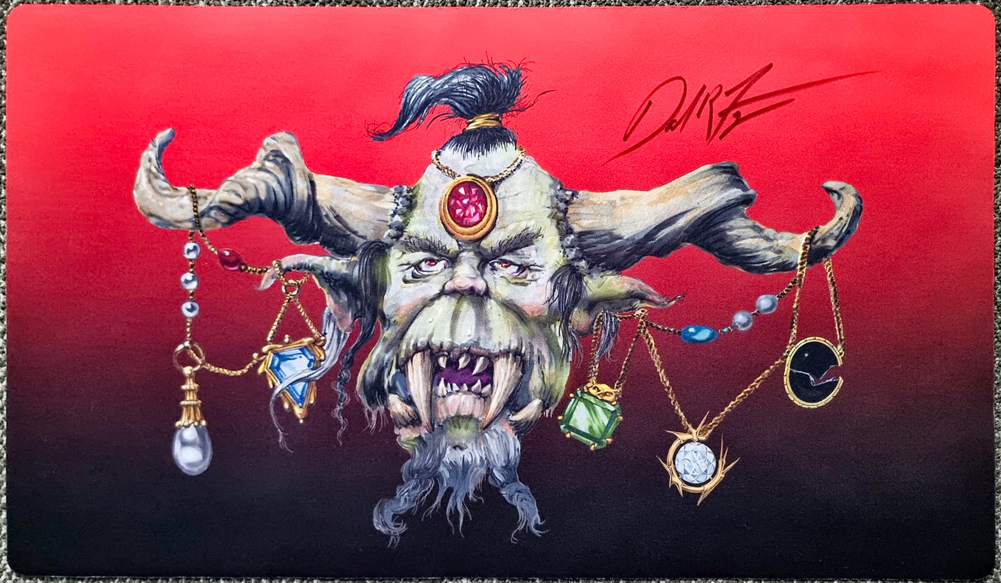 Orc Mox Lord - Dan Frazier - Signed by the Artist - MTG Playmat