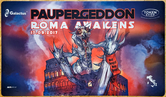 Paupergeddon Roma despierta - Mezzocielo - Roma 2017 - MTG Playmat
