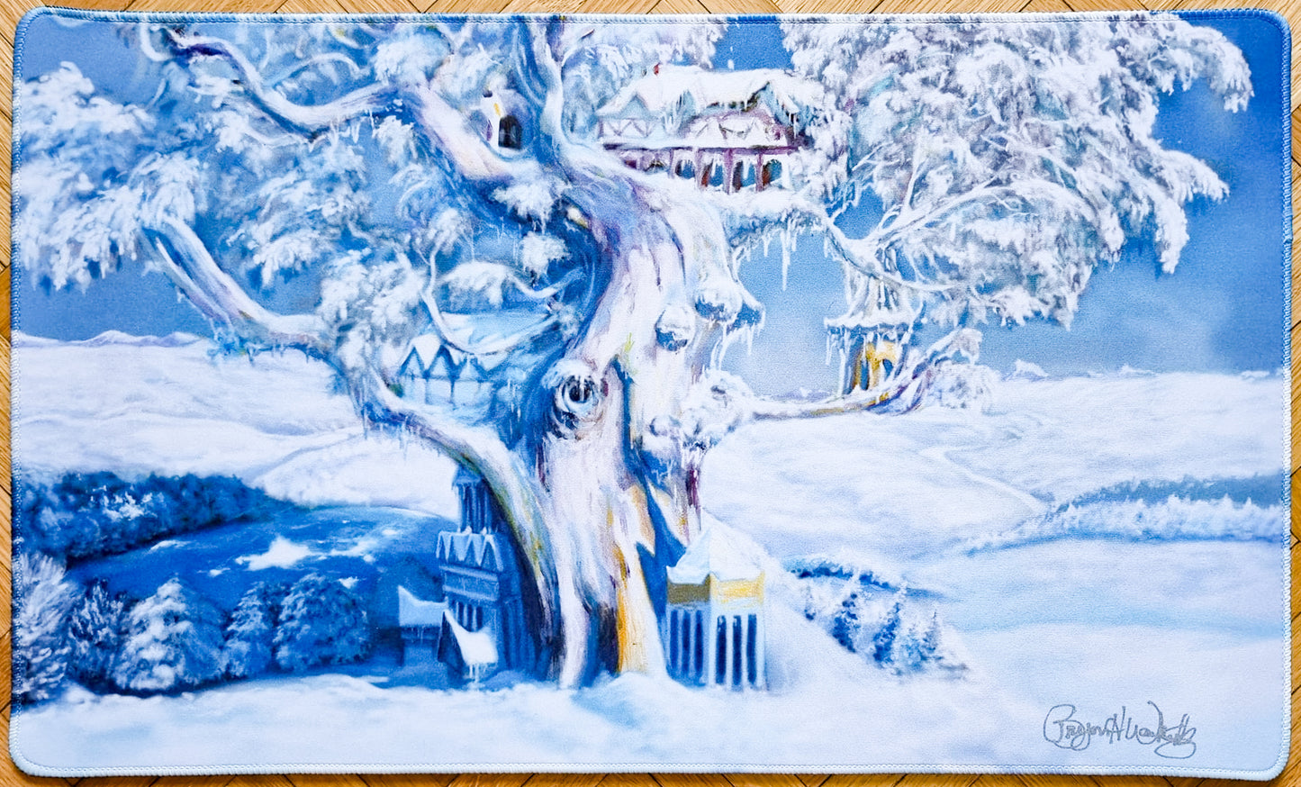 Pendelhaven Frozen - Bryon Wackwitz - Signed by the Artist - Embroidered - MTG Playmat