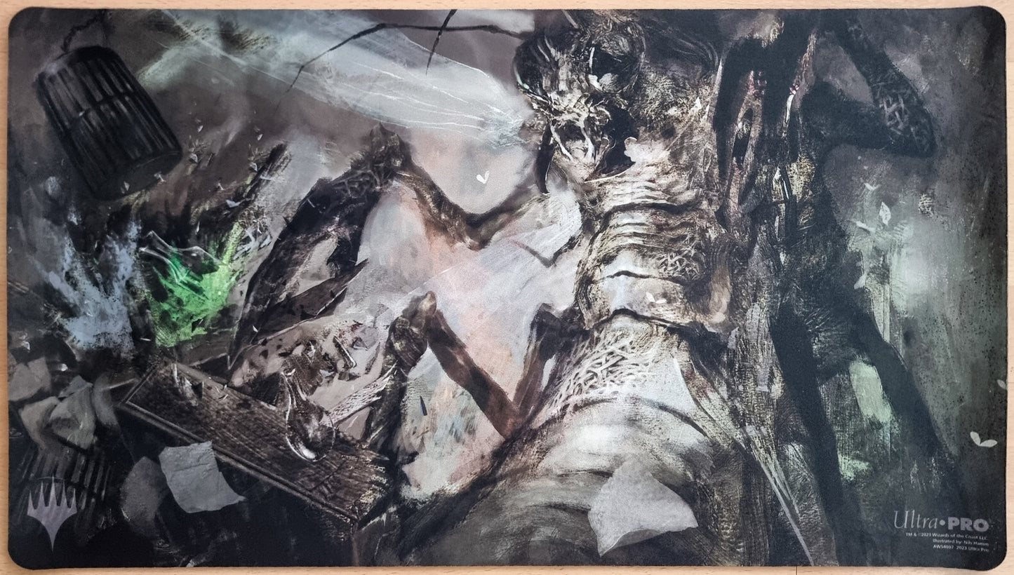 Aberrant Researcher / Perfected Form - Nils Hamm - Signed Limited Edition [100 Copies] Double-Sided MTG Playmat