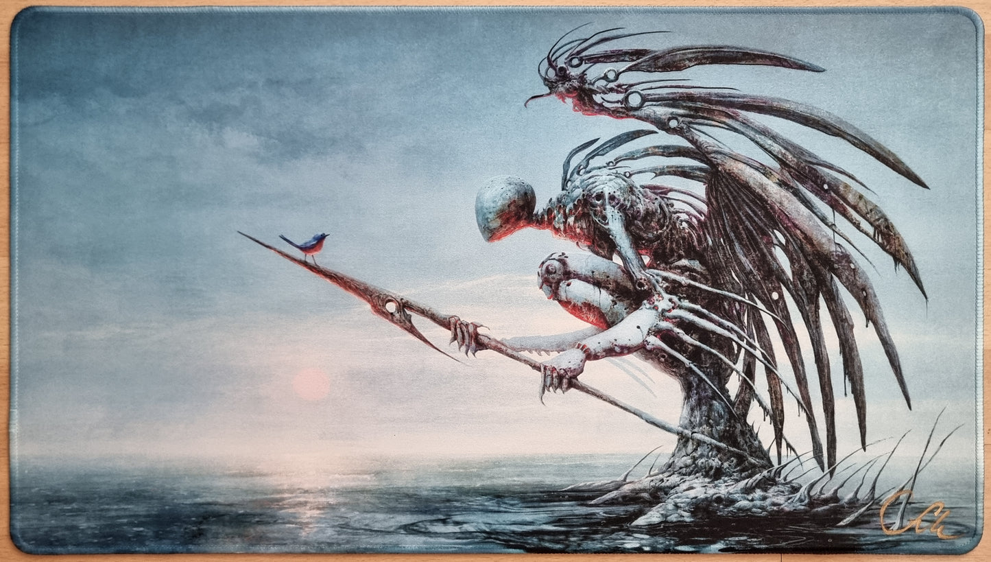 Phyrexian Angel - Seb McKinnon - Stitched & Signed MTG Playmat