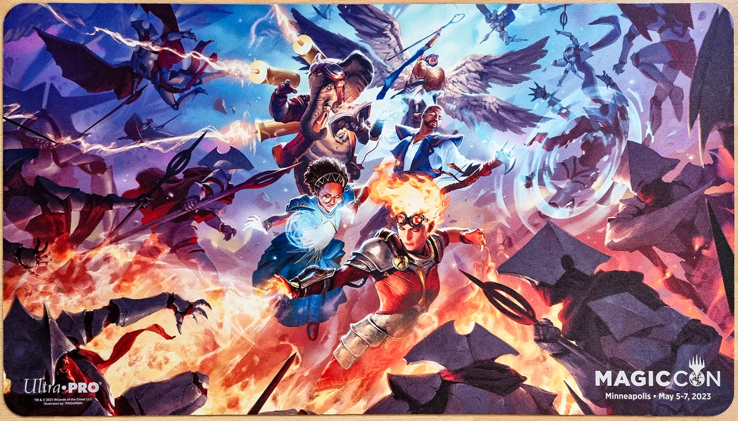 Planeswalkers vs the Machines - Hugh Pindur (Pindurski) - MagicCon Minneapolis 2023 - MTG Playmat